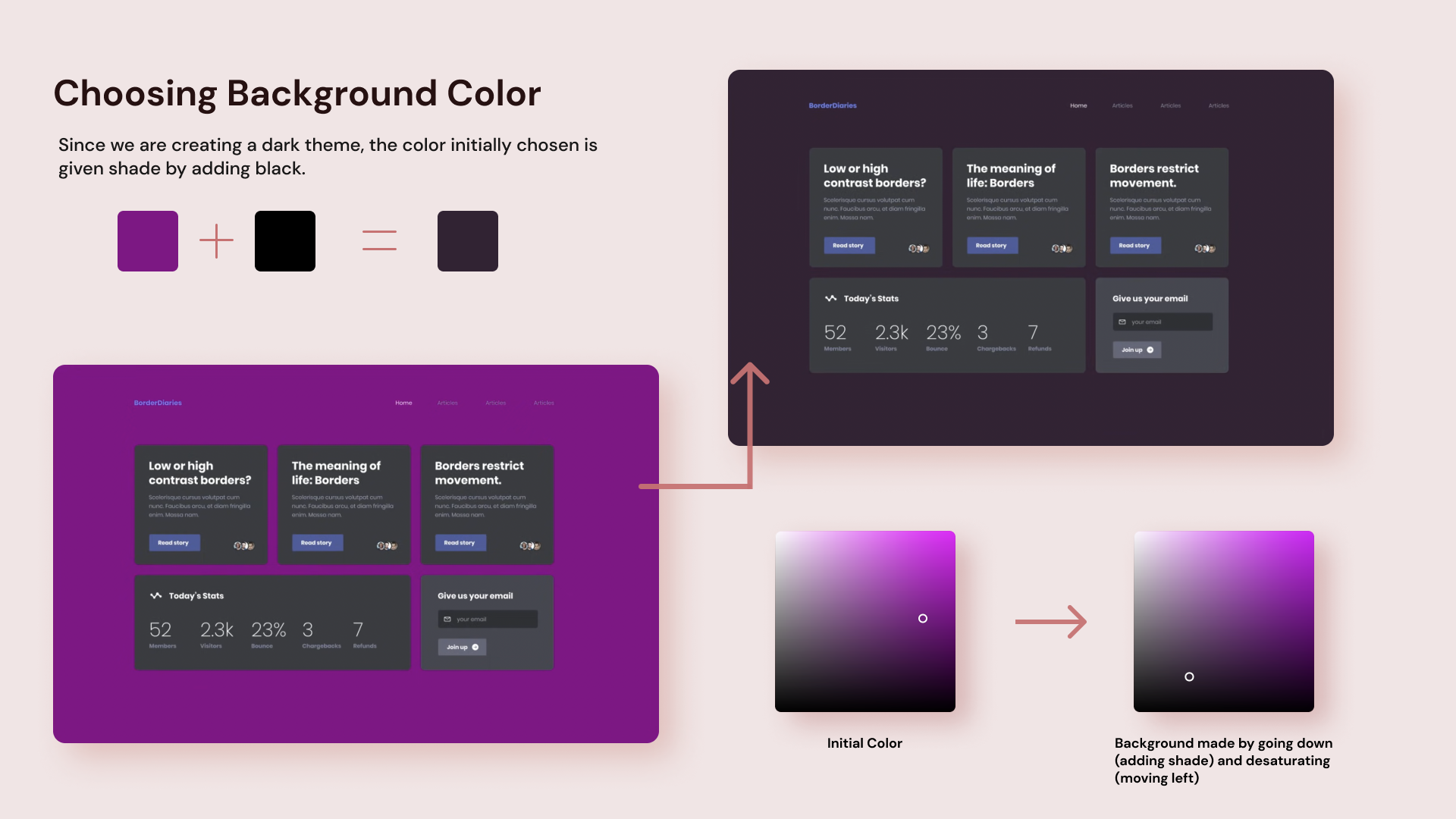 Choosing the Background Color<br>