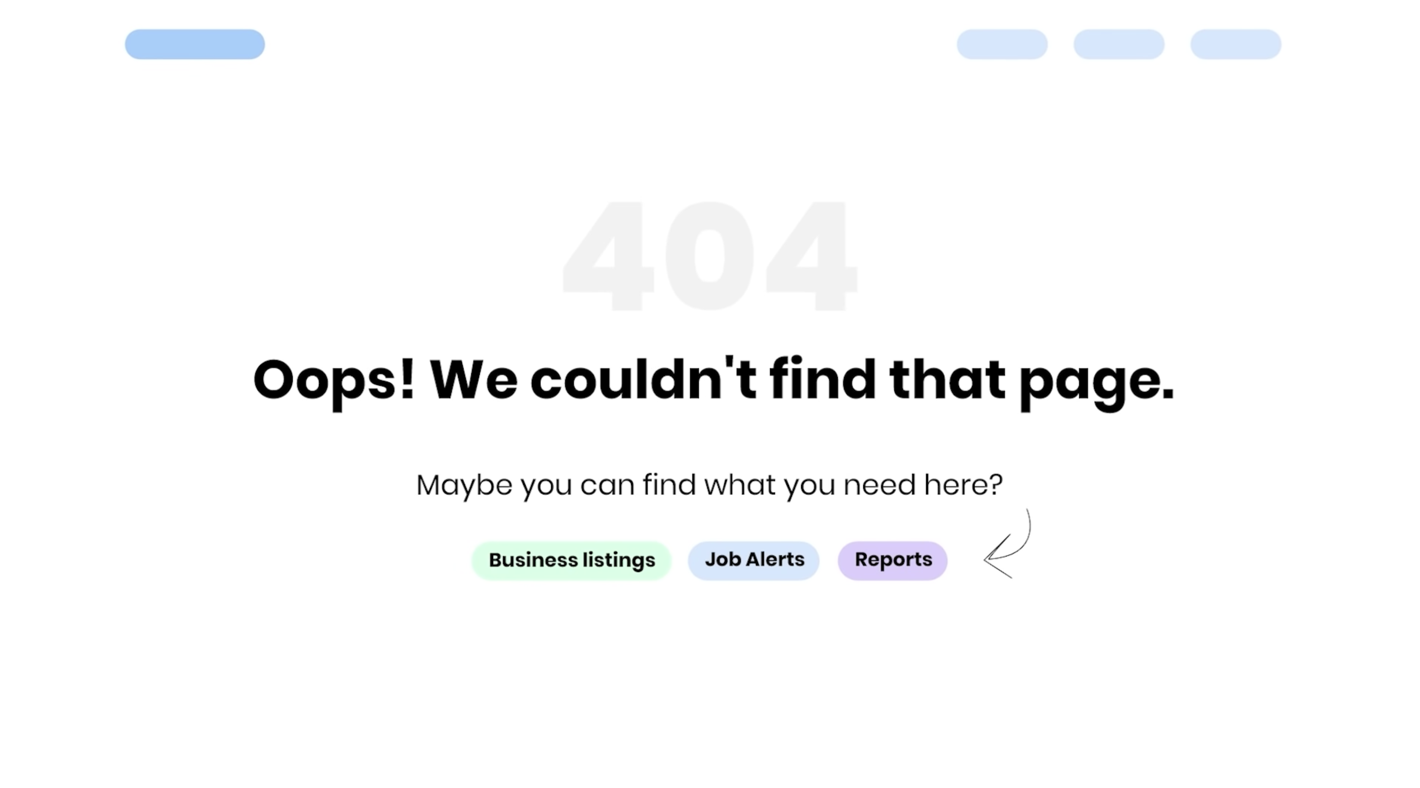 Example of a Good 404 Page Design<br>