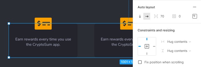 Constraints and resizing settings in Figma